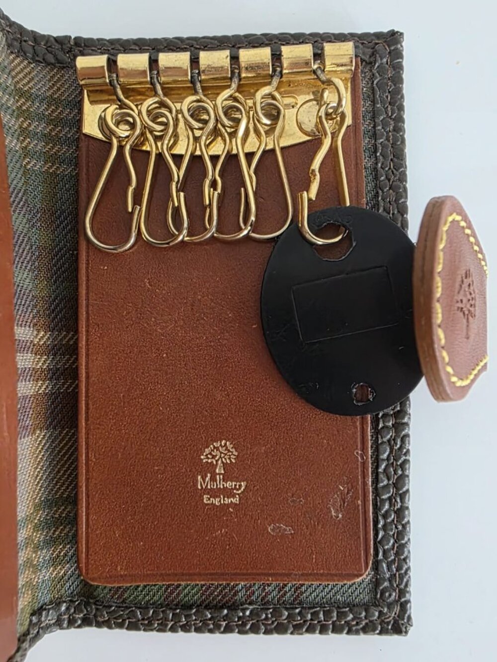 MULBERRY VINTAGE KEY CASE! RARE!! - Picture 12 of 14